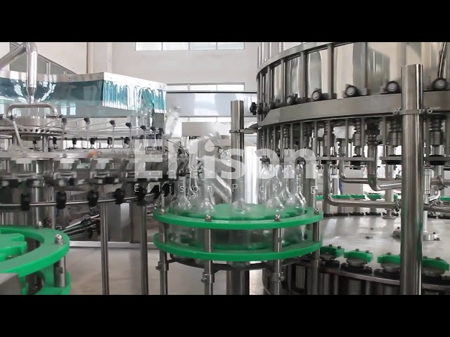 Çin Morgen Çay Cam Şişe Dolum Makinesi, Meyve Suyu Geri Dönüş Sistemli Meyve Suyu Dolum Hattı Satılık
