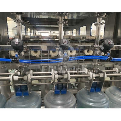 1500BPH 2 Kapak Açma Kafası 5 Galon Su Dolum Makinesi Döner Elektrik Motoru Sürücüsü