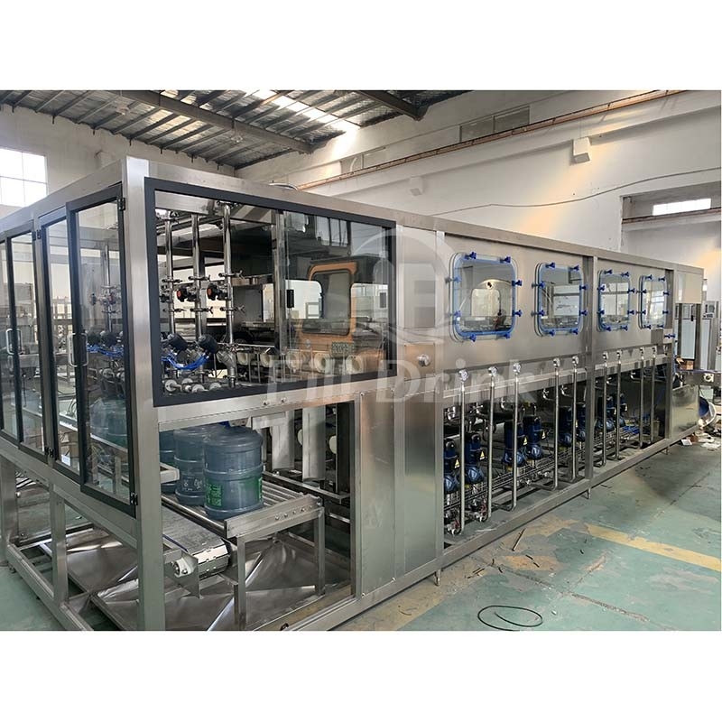 1500BPH 2 Kapak Açma Kafası 5 Galon Su Dolum Makinesi Döner Elektrik Motoru Sürücüsü