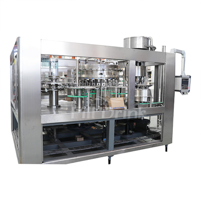 PET Şişe Gazlı İçecek Dolum Makinesi 3'ü 1 Arada Monoblok Sıvı Dolum Makinesi